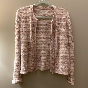 Loft multi color sweater blazer